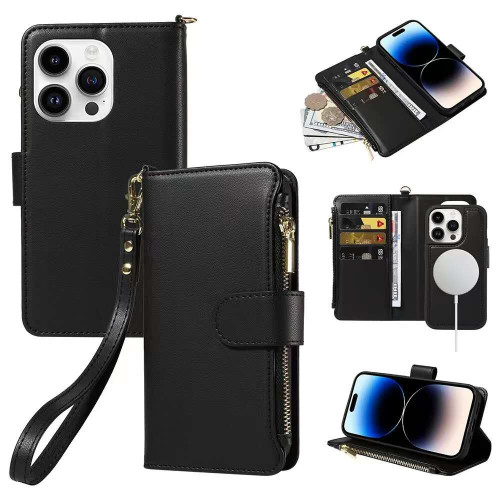Detachable Magsafe Wallet Case Iphone 16 Black - No DC Detachable Magsafe Wallet Case Iphone 16 Black - No DC
