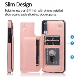 Hanman Double Flip Back Case Iphone 13 Pro Rose Gold