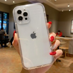 2 In 1 Armored Transparent Case (Inner Frame : Hard PC / Outer : TPU) with Camera Protection Iphone 13 Pro