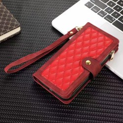 Windsor Castle Double Folder with Zipper Pocket Iphone 13 Pro Max Red