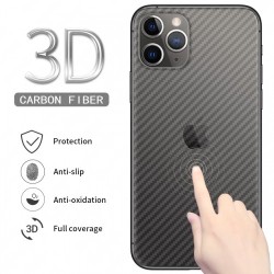 Soft Semi-Transparent Carbon Fiber Film Protector on Glass Back of Iphone 11 Pro Max Soft Semi-Transparent Carbon Fiber Film Protector on Glass Back of Iphone 11 Pro Max