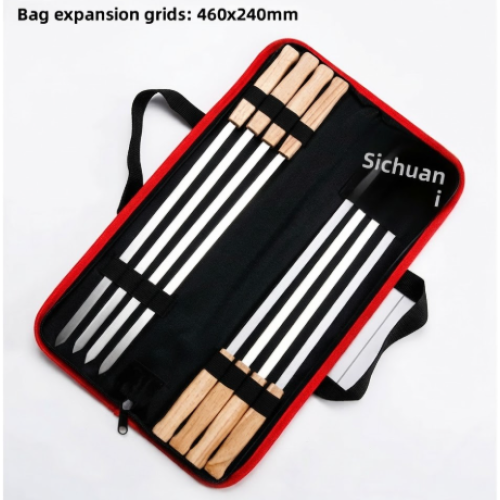 BBQ Stainles Steel Wood Handle Meat Skewer Set