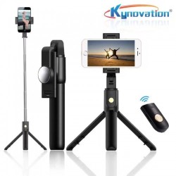 Selfie Stick Tripod Bluetooth 360 Degree Rotating Extendable to 70cm Height K10
