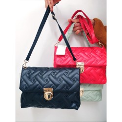 PU Leather Fashion Clutch Bag 23.5 x 17 x 5cm Black - No DC