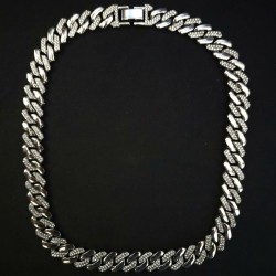 316L Stainless Steel Cuban Chain Necklace 50 For Women and Men