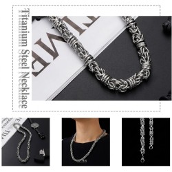316L Stainless Steel Cuban Chain Necklace 50 For Women and Men