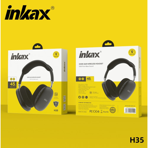 INKAX Bluetooth Headphone Black - (No DC) INKAX Bluetooth Headphone Black - (No DC)