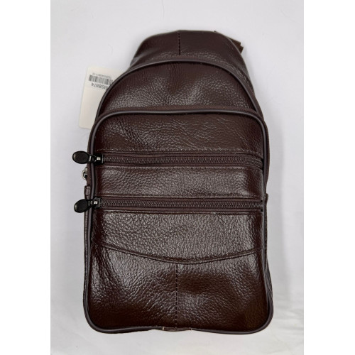 Men's Leather Dark Brown Chest Bag Male Shoulder Bags Multi-pocket Crossbody bags (29x17.5x7.5cm) Men's Leather Dark Brown Chest Bag Male Shoulder Bags Multi-pocket Crossbody bags (29x17.5x7.5cm)