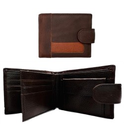 Genuine Leather Dark Brown Mans Wallet