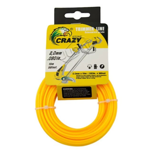 Lawn Mower Trimmer Line Round Shape Thickness 3mm Length 15meter Lawn Mower Trimmer Line Round Shape Thickness 3mm Length 15meter