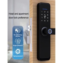 Door Lock working with password, Card key and Key - No DC