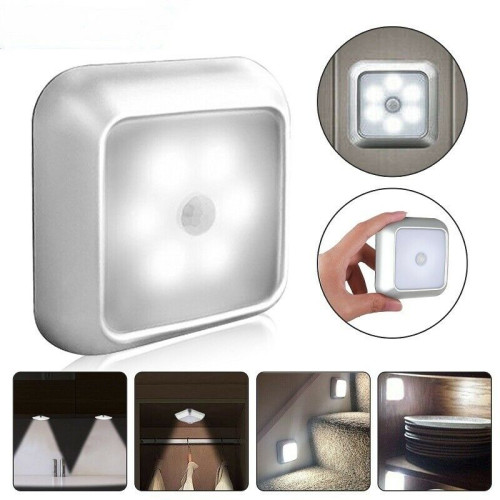 6 LED Night Light PIR Auto Motion Sensor Operated with 3 AAA Battery 6 LED Night Light PIR Auto Motion Sensor Operated with 3 AAA Battery
