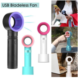 Mini Fan Bladeless USB Rechargeable with 3 speed ZER09